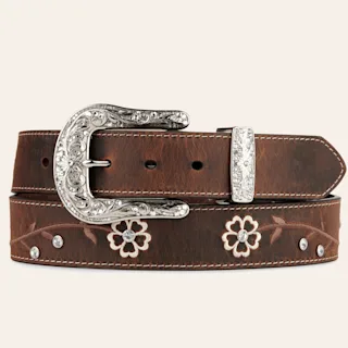 Ruby Embroidered Scalloped Belt